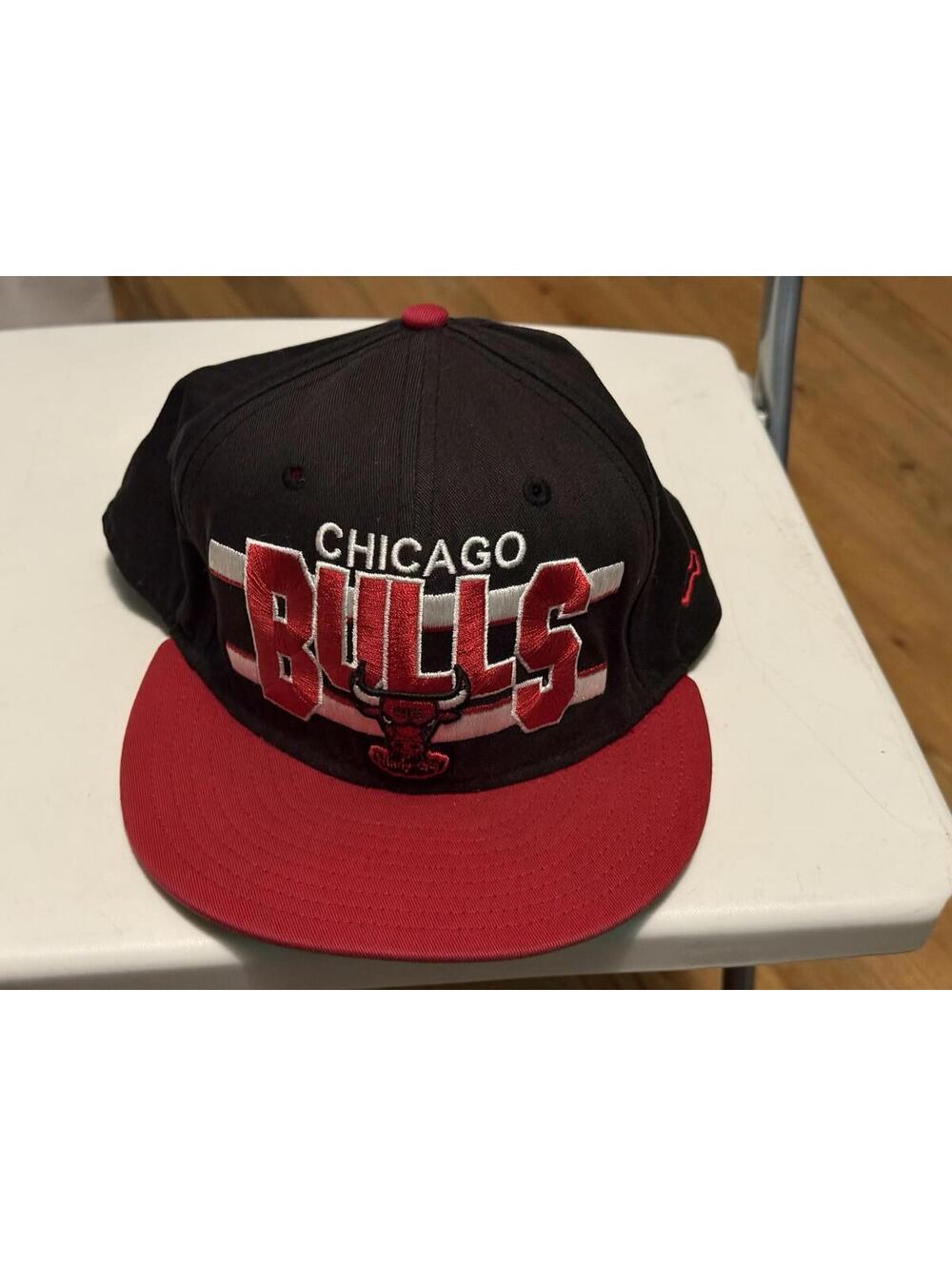 Chicago Bulls Handwoo Classic Adjustable Red/Black Snapback Hat Cap Vintage